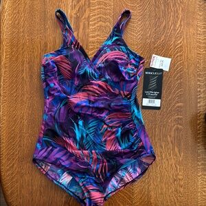 Miraclesuit Women's One Piece Swimsuit - Purple and Blue